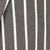 Close-up of a fabric with black and white vertical stripes.