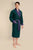 Connaught Long Smoking-Jacke Robe in Green