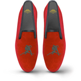 Samt-Loafer/Slipper Shoe Dancers