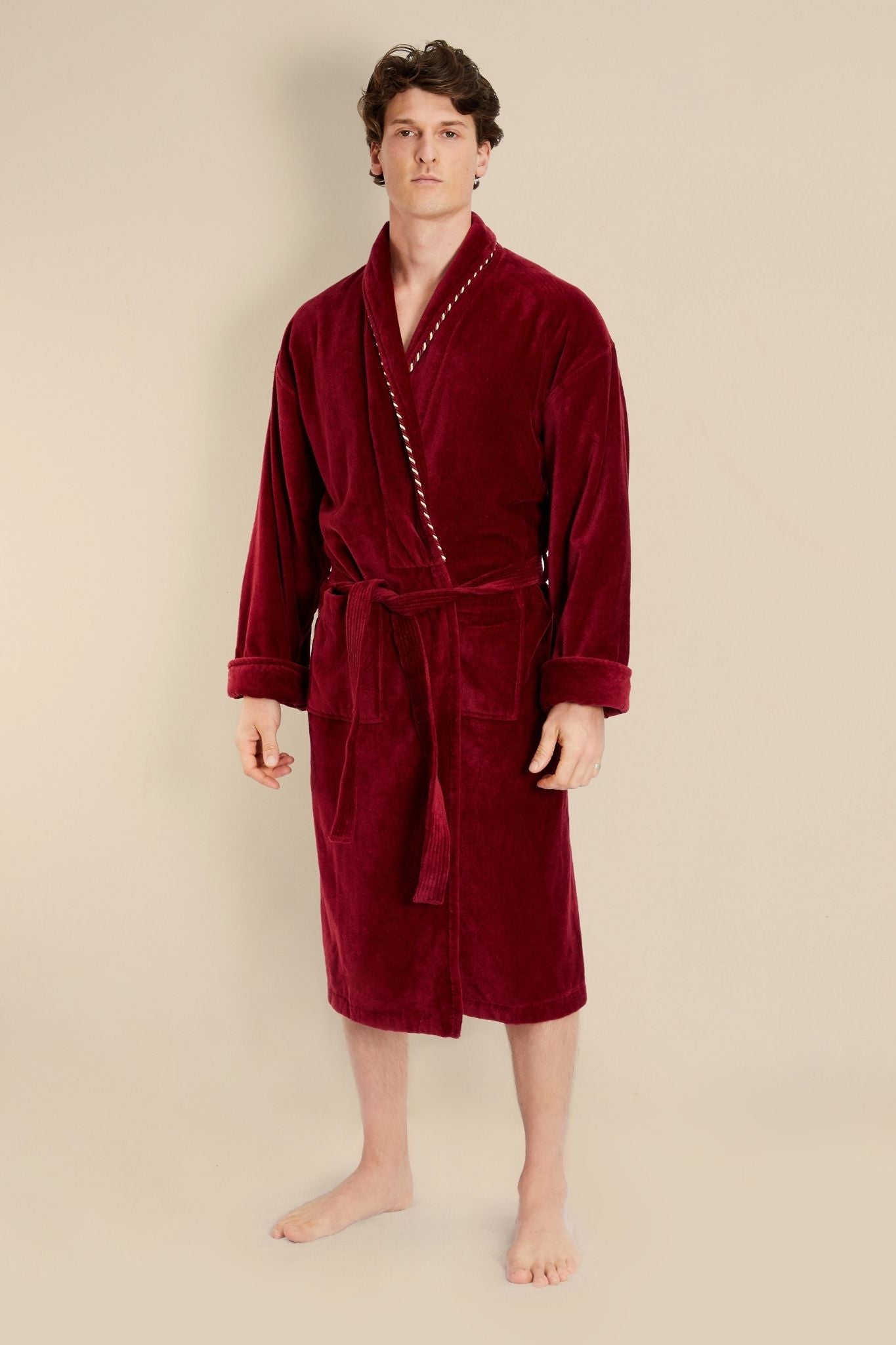 Morgenmantel für Männer - Earl Weinrot