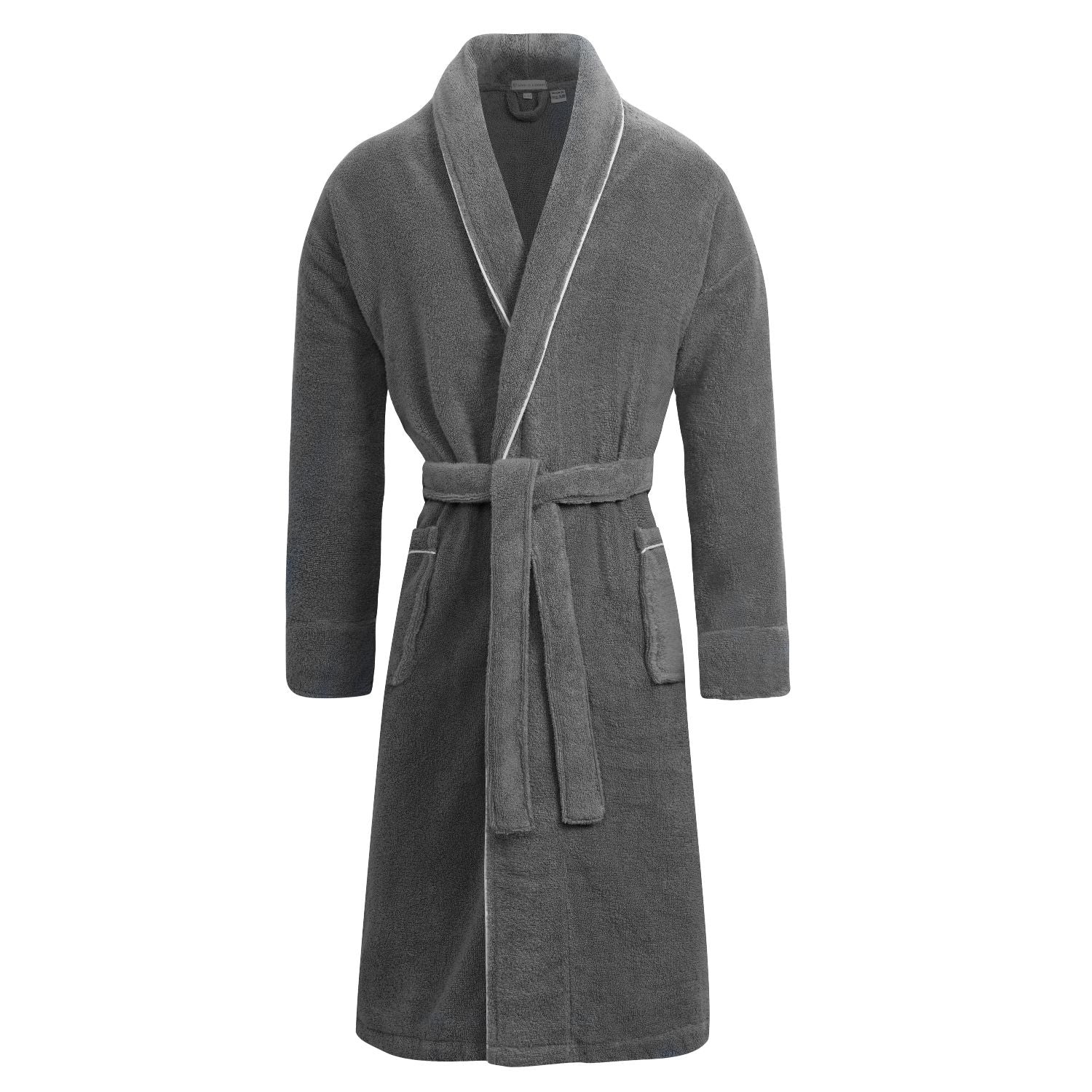 Herren Grey Towelling Dressing Gown - Europa