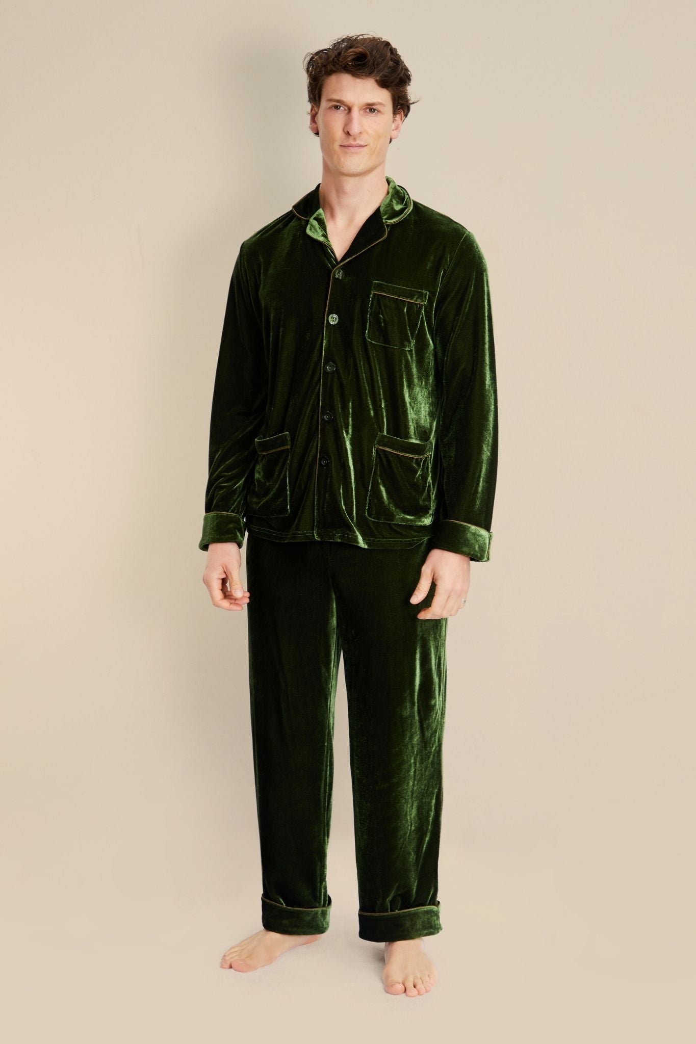 Herren Velvet Pyjamas - Hemes
