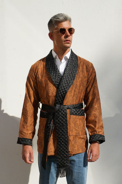 Midas Short Smoking-Jacke in Gold