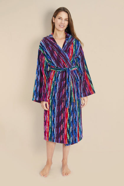 Damen Bademantel mit Kapuze | Mehrere Farben