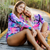 Pink Paradise Long Sleeve Back Zip One-Piece Swimsuit