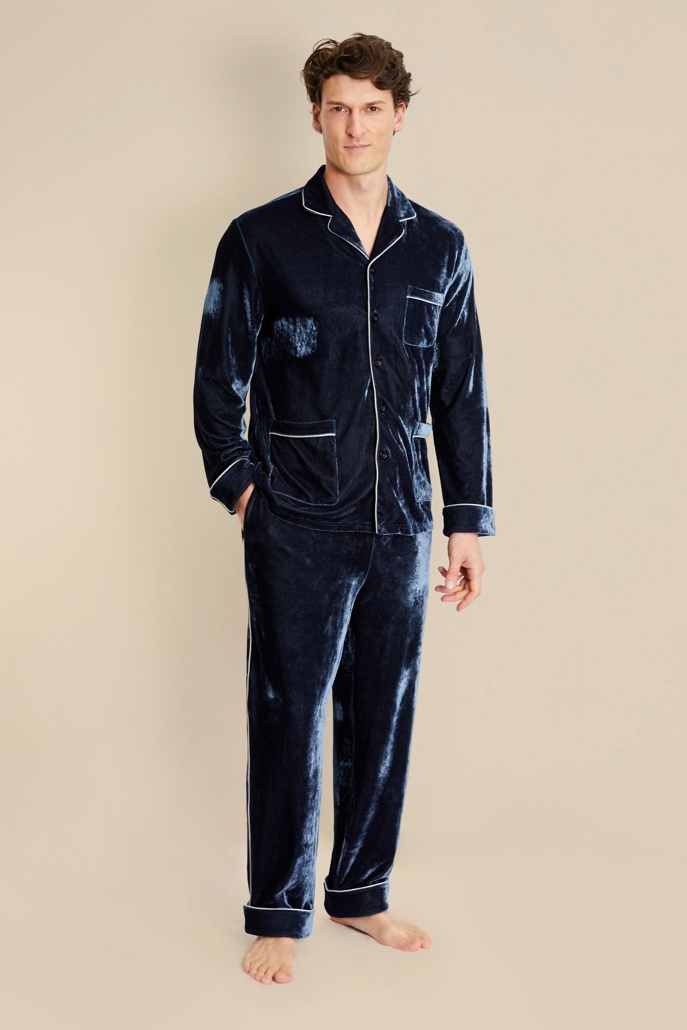 Herren Velvet Pyjamas - Zeus